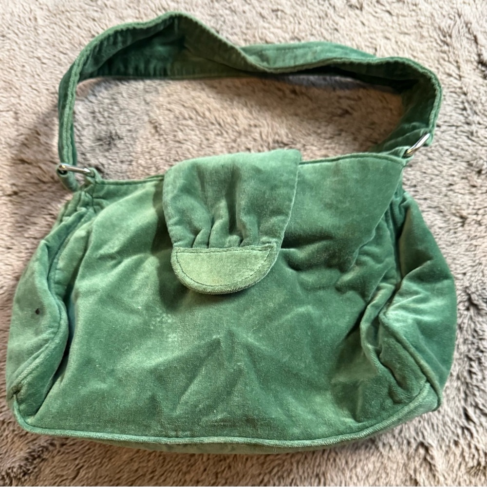 Green Velvet Women's Bag